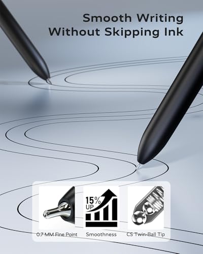 STAGEEK 12 Pcs GX3 Black Gel Pens, Quick Dry Smooth Writing, with 3 Refills - color: Black