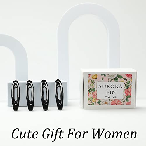 12pcs Hair Barrettes Set for Women and Girls, Hair Clips for Thick Thin Fine Hair, Non-metal Hair Accessories, Non-Slip Grip Handmade Snap Hairpin, BPA Free - color: SN6