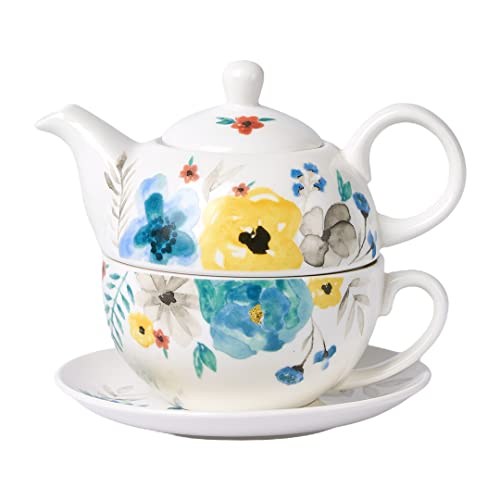 Tea for One Set, Teapot for One, Teapot and Cup Set - color: Multicolor