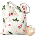 Miss Adola Aesthetic Buckle Tote Bag for Women - color: Strawberry Floral