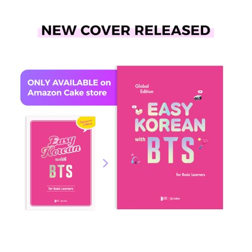 Easy Korean with BTS (New Cover Edition)- Basic Level Korean Study Book with Workbook and Free Online Lectures(Lessons with BTS Videos, Listening & Speaking Practice, and Grammar Quizzes)