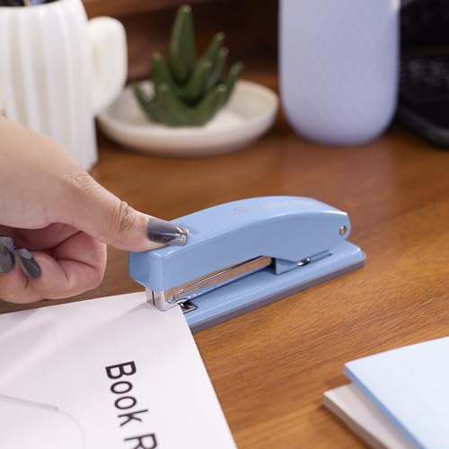 Swingline Stapler, Cub Compact Desktop Stapler, 20 Sheet Capacity, Metal, Electric Blue (S701069) - color: Blue
