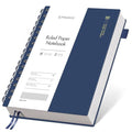 EMSHOI Lined Spiral Journal Notebook, 300 Pages, A5 Size (5.7'' x 8.2'') - color: Navy Blue, size: A5