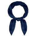 Pistha Satin Scarf Neck Scarf Square Bandanas Hair Handkerchief 27.5 inch - color: Navy Blue