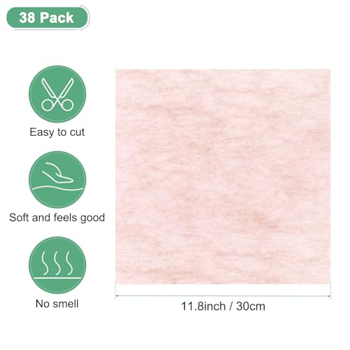 M METERXITY 38-Sheet Korean Cotton Wrapping Flower Paper, 11.8 Inch Waterproof Floral Wrapping Cotton Paper for Bouquets/Gift Packaging [Tender Pink] - color: Tender Pink