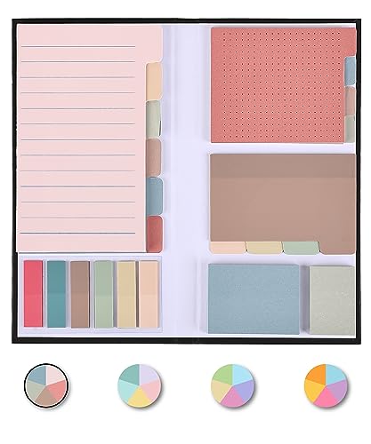 Mr. Pen- Sticky Notes Set, 410 Pack, Ruled - color: Vintage, size: 1 Set
