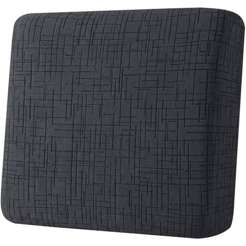 Super Stretch Sofa Cushion Covers (1 Piece, Charcoal Gray) - color: Charcoal Gray, size: 1 Cushion Chair
