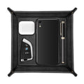 SITHON Valet Tray Desktop Storage Organizer Nightstand Caddy Holder - color: Black