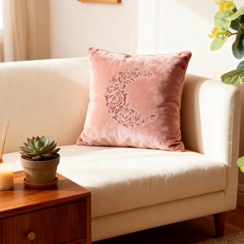 TIAMECH A4 Reusable Moon Flower Stencil for Painting - style: Moon Flower