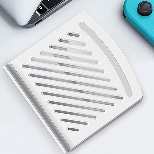 Laptop Stand for Desk Stable Foldable Adjustable Multi-Angle Desktop Holder - color: white