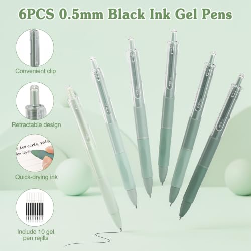 MoKo Pencil Case with Supplies, 49Pcs Aesthetic School Set, Green - color: Green-49P