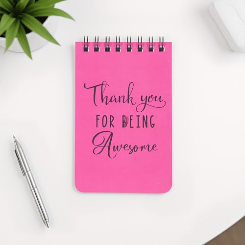 Top Spiral Pocket Notebook Set, Grid Stone Paper Memo Pads, Waterproof Portable Notebooks for Outdoor & Daily Use (Pink) - color: Pink