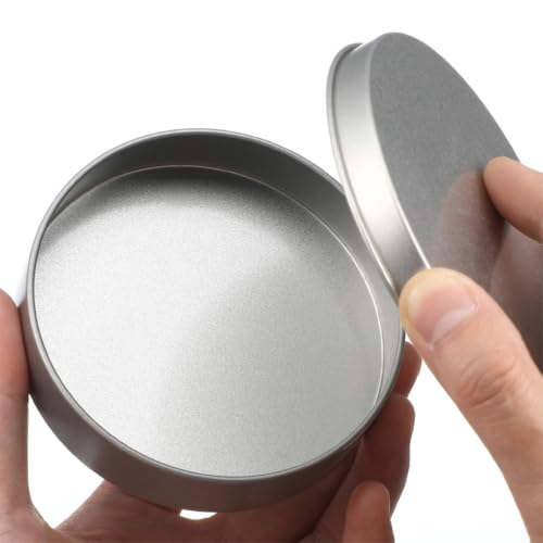 KICHOUSE 12pcs Round Metal Tin Cans with Lids 3.54in Candy Tin Box for Cookies Chocolates Small Treat Storage Korean Sugar Candy Tins Diy Game Box