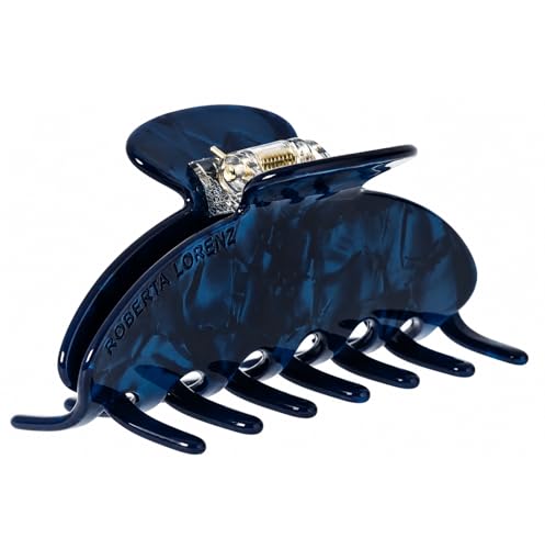 Luxury Hair Claw Clip Premium Acetate Strong Hold 4 Inch (Midnight Blue) - color: Midnight Blue