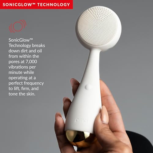 PMD Beauty Clean Facial Cleansing Brush – Waterproof Silicone Face Cleanser with Sonic Technology - color: Cream With Remove Cleansing Balm