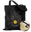 Miss Adola Canvas Tote Bag for Women with Inner Pocket - color: Be the Light