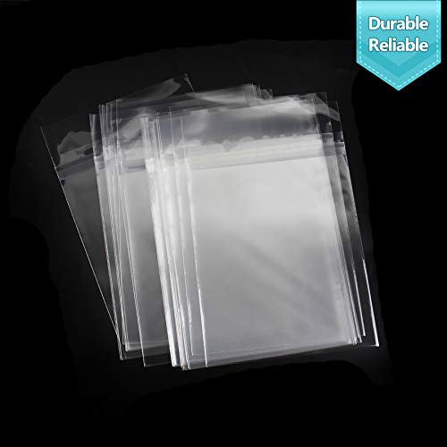 Golden State Art 4x6 Inch Crystal Sealed Clear Plastic Sleeves,100 Pack - size: 4-3/4 x 6-1/2