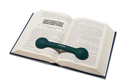 Bookmark/Weight-Page Holder-Holds Books Open and in Place-Green-by Superior Essentials - color: Green