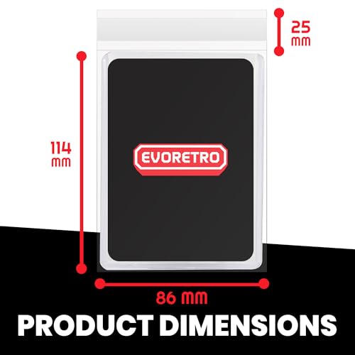 EVORETRO Resealable Team Bags for Trading Cards - 100 Pack Trading Card Team Bags for Toploaders & One-Touch (35pt–100pt) - Acid-Free Crystal Clear TCG Card Sleeves for Storage & Display - size: Resealable Team Bags (Pack of 100)