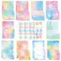 160 Pcs Stationery Paper Envelopes Set - color: Watercolor