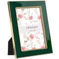 eletecpro 2.5x3.5 Enamel Picture Frame with Real Glass Cover, Green, 2-Pack - color: Green, size: 2.5x3.5