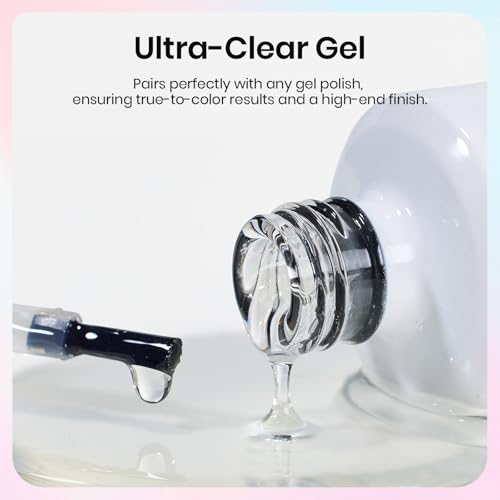 Beetles Blooming Gel Nail Polish 15ml, Clear Blooming Gel for Marble - color: C-Clear-1