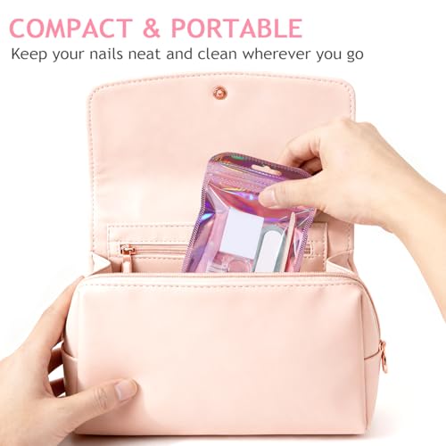 5PCS Disposable Manicure Kit, Single Use Mini Nail Care Tools - color: #2