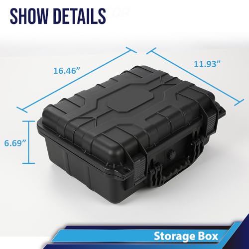 CROSSDESIGN Storage Box for Collectible Cards, Tools, Screws, Craft - size: 1 Pack | DIY Divider | Big Size | Black