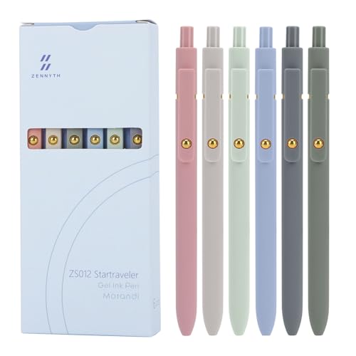 Ddaowanx Gel Pens,6 Pcs 0.5mm Retractable Quick Dry Blue Ink Pens - color: 6 Pcs-Blue Ink, size: 1 Count (Pack of 6)