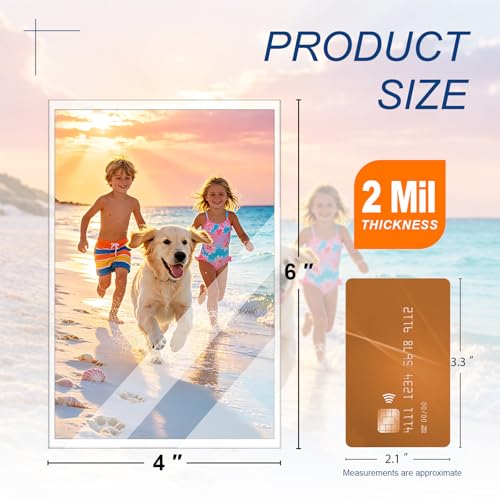 4x6 Photo Sleeves, Soft Clear Sleeves, Top Loading, 100 Pack