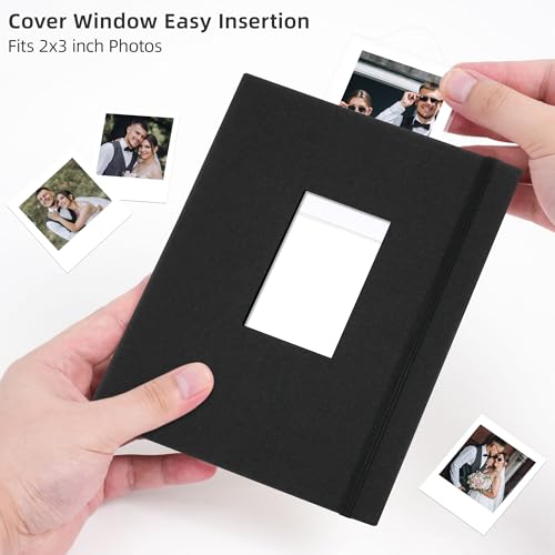 Vienrose Mini Polaroid Photo Album 208 Photos 2x3 Inch Black 2 PACK - color: Black, size: 2 PACK