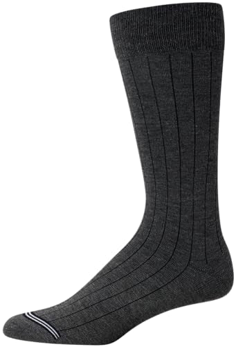 Nautica Mens Dress Socks Comfort Stretch Business Formal Crew Socks 10 Pack - color: Dark Brown Assorted