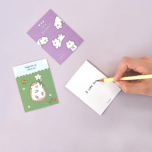 Monolike Day-by-day Card, Story town afternoon Ver.2 - Mix 36 Mini Single cards, 36 envelopes, 36 stickers Package - color: Story town afternoon Ver.2