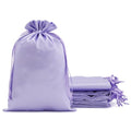 30Pcs Satin Gift Bags, 6x9 Purple Cloth Drawstring Pouch - color: Purple, size: 6×9 in