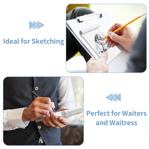 Hoiny 6 Pack Note Pads 4x6, Blank Server Notepad, Small Memo Scratch Paper - style: 6 Pack