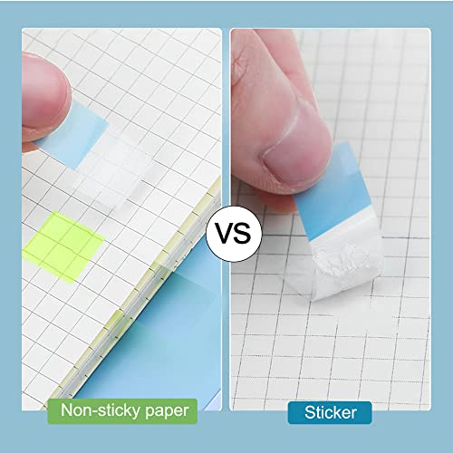 Golcellia 540 Pieces Transparent Sticky Notes Page Markers Book Tabs Sticky Note Tabs Sticky Page Tabs, Pop Up Index Tabs, Tabs for Annotating Books - color: Transparent
