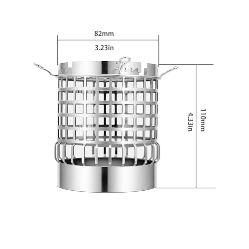 Crown Style Hookah Heat Manager - Reusable Stainless Steel Coal Holder, Fits Most Bowls & Replaces Foil (Charcoal Holder) - size: Charcoal Holder