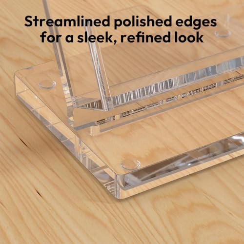 NIUBEE Acrylic Business Card Holder Gift Card Display Stand for Desk Office