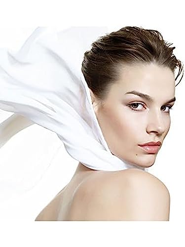 SATINIOR Square Neck Scarf Women - color: White, size: 23.6 x 23.6 inches