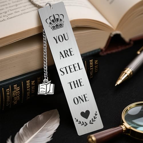 Peacoblue You are Steel The One Metal Bookmark, Book Mark for Readers - style: You Are Steel The One