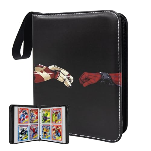 400 Pockets Card Binder, Portable Waterproof PU Storage Album,RM37 - color: Anime-400, size: 4 Pocket