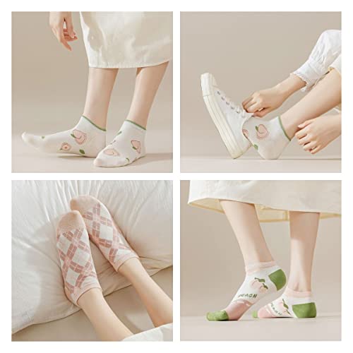Cute Animals/Flowers Patterned Ankle Socks for Women - color: 20 Pairs-all