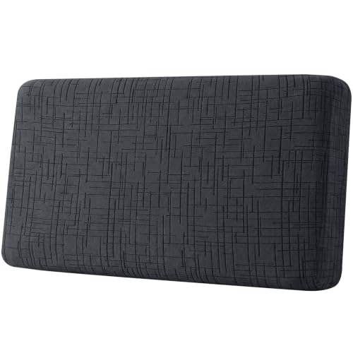Super Stretch Sofa Cushion Covers (1 Piece, Charcoal Gray) - color: Charcoal Gray, size: 1 Cushion Loveseat
