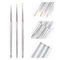 Nail Liner Brush Nail Art Long Striping Brush Striper Pen 6/9/12mm - color: White