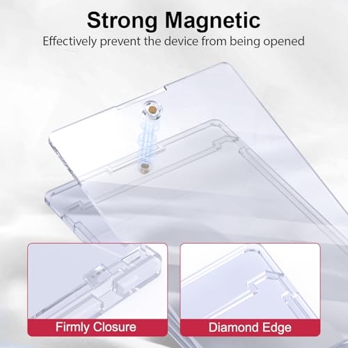 SAMYUCHO 100ct Magnetic Card Holder, 35PT Slim One Touch Card Holders - size: 100 Pack
