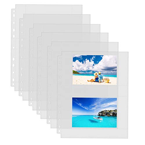 Sooez 30 Pack 4x6 Photo Sleeves for 3 Ring Binder, Hold 120 Pictures - size: 4x6" 2-Pocket