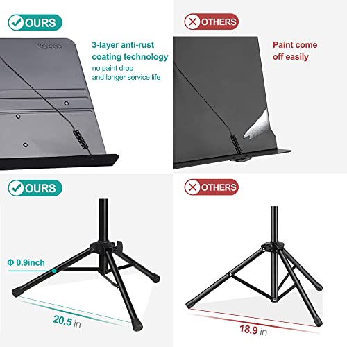 Vekkia Professional Portable Sheet Music Stand - size: 32-56inch