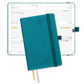 POPRUN Pocket Planner 2026-2027, Purse-4" x 6.25", Academic Pocket Calendar - color: Pacific Green, size: Pocket-4" x 6.25", style: Academic Year 2026-2027
