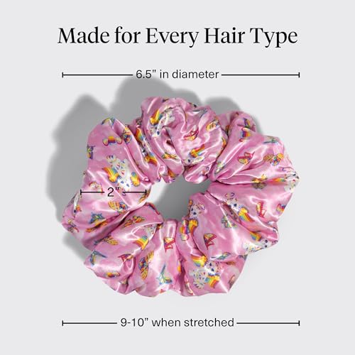 Lisa Frank x Kitsch Pillow Satin Scrunchies for Women - 2pcs - color: Lisa Frank