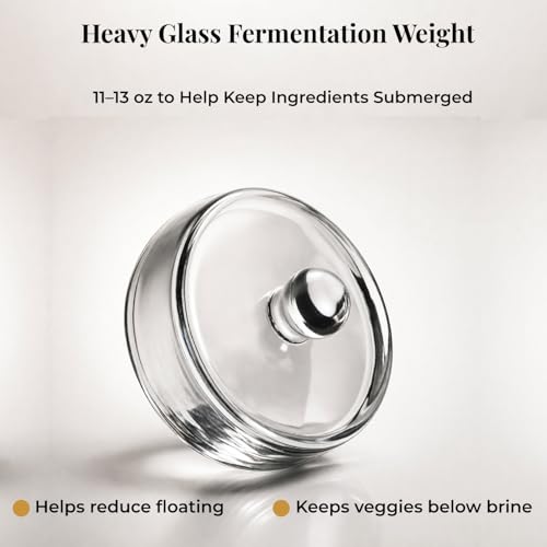 1 Gallon Fermentation Jars with Airlocks & Glass Weights, 2-Pack